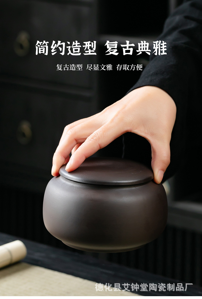 Ceramic Moxa Mud Paste Jar 501-800ml Chinese Style Heat Therapy Storage Container Microwave Safe key features