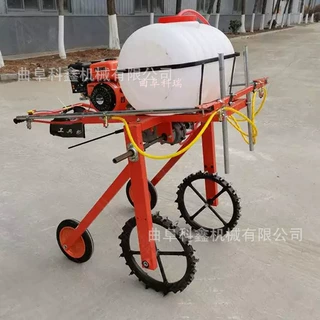 汽油款手扶式打药机 大棚蔬菜自走式打药车 麦地大面积喷药机科鑫