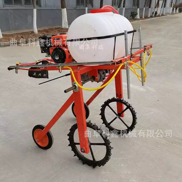 新款四轮打药机 转向方便手扶打药车 100升麦田大棚用的喷雾器