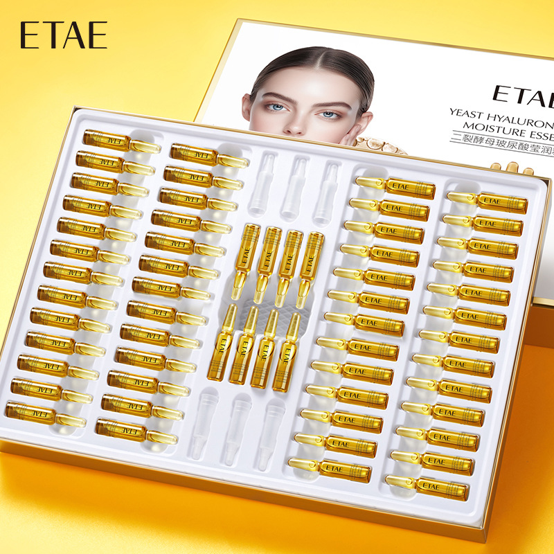 Serum with hyaluronic acid in ampoules