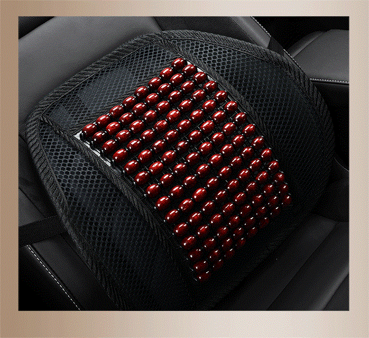 Summer wooden bead car seat cushion, single-piece breathable cool pad, bead chair cushion, summer ventilated cool seat mat, suitable for all seasons