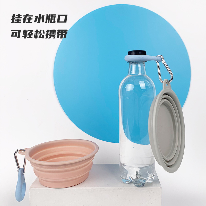 Cat Bowl Pet Bowl venta al por mayor de silicona plegable tazón perro tazón de comida para mascotas portátil perro tazón gato tazón de agua suministros