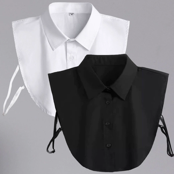 Two-piece black and white (four buckles)