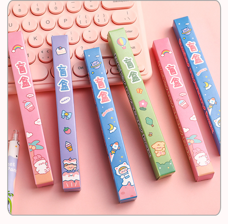 Students' High-value Push Pen Cute Surprise Plastic Blind Box Pen display picture 1