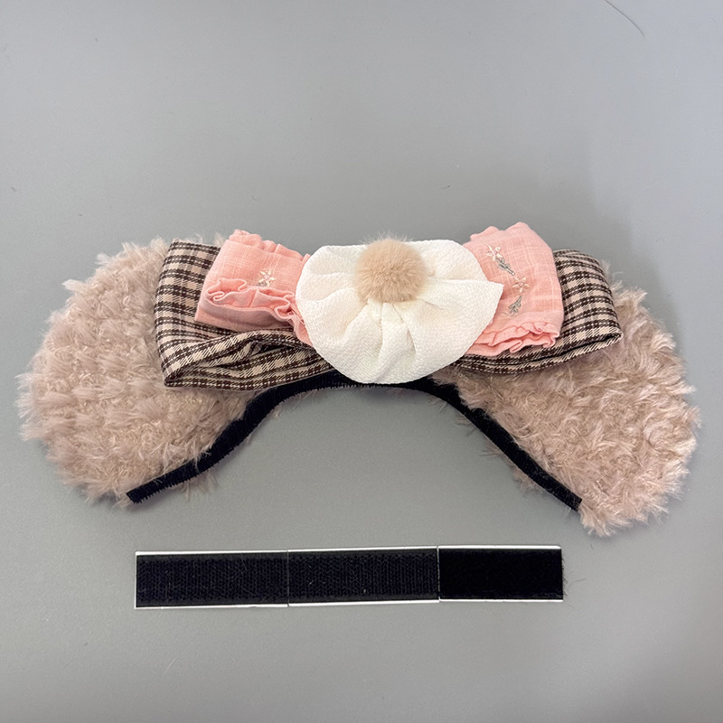 Decoration Cat Ear: Huángguān Auto Parts and Accessories - new-shelliemay-pink-plaid-bow