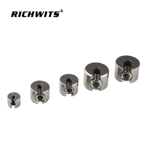 316 stainless steel one-word slot chuck, one-word wire rope clamp, one-word chuck, garden wire rope net chuck