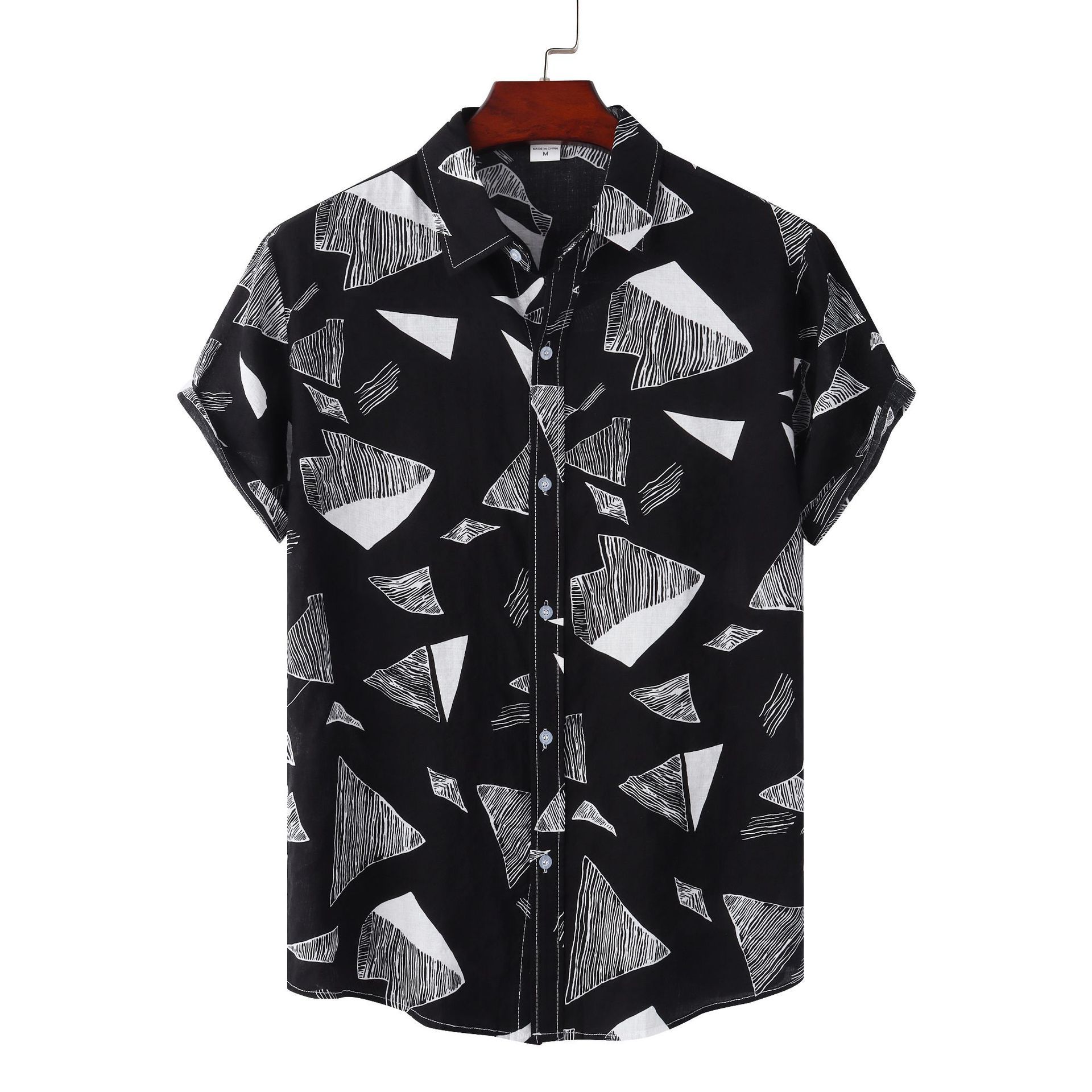 350g Weight Short Sleeve Sleeve Length 4-Way Stretch Fabric, Polyester Fabric Type Regular Top Length Blouse Tops Type Daily Occasion Turndown Neckline Breathable Function Loose Fit Type Ditsy Floral, Leaves Pattern Summer Season Men's Gender Printing Design Hawaiian Style Wholesale Men's Hawaiian Ditsy Floral Leaves Short Sleeve Printing Men's Tops 8
