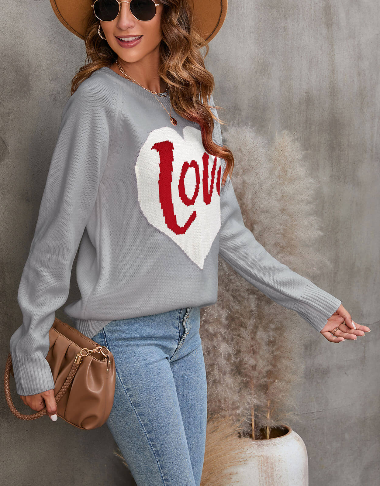 Women's Sweater Long Sleeve Sweaters & Cardigans Elegant Streetwear Letter Heart Shape display picture 22