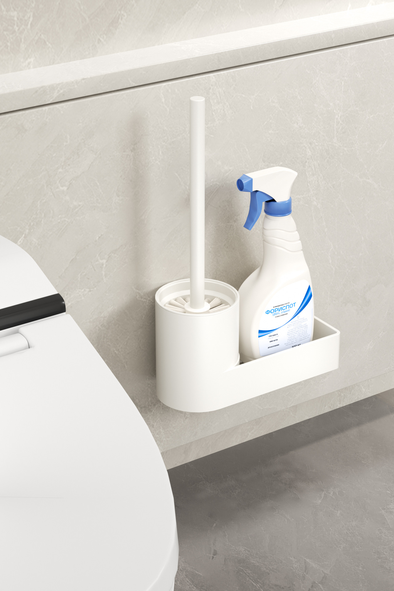 Cepillo de baño traje de baño cepillo de limpieza de inodoro perforación de aluminio sin espacio hogar pegatinas sin costura transfronteriza mango largo titular del cepillo image 12