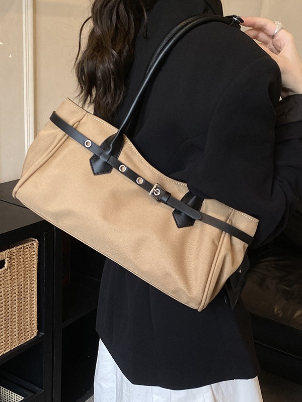 Bolso de mano de tendencia transfronteriza para mujeres 2026 verano nuevo retro simple hombro brazaleta de viaje bolsa de ocio