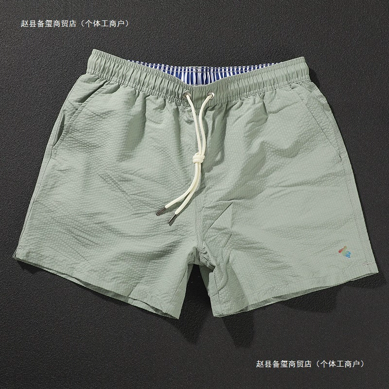 Новые мужские летние спортивные шорты для бега на открытом воздухе, фитнеса, дышащая ткань, трехточечные шорты