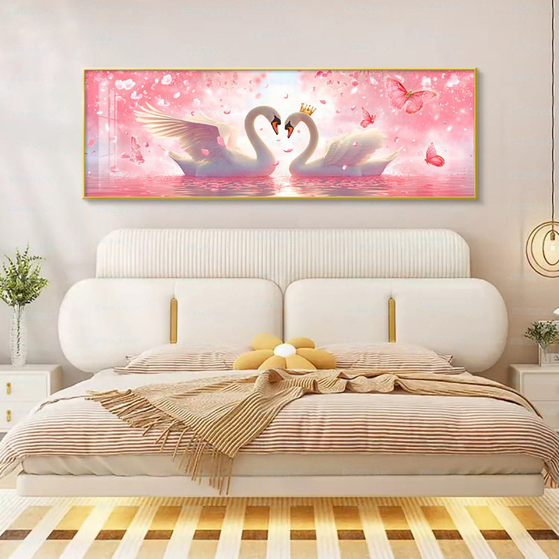 [Algodón importado] Mona Lisa Royal Couple Swan nuevo bordado a mano simple y cálido romántico image 2