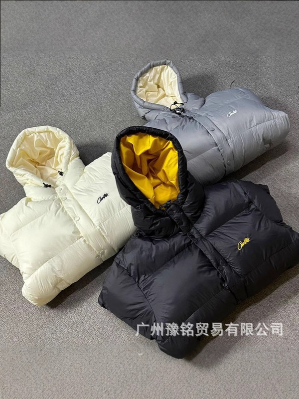 跨境实拍秋冬男士加厚潮牌连帽宽松情侣保暖棉服棉衣男女外套批发|undefined