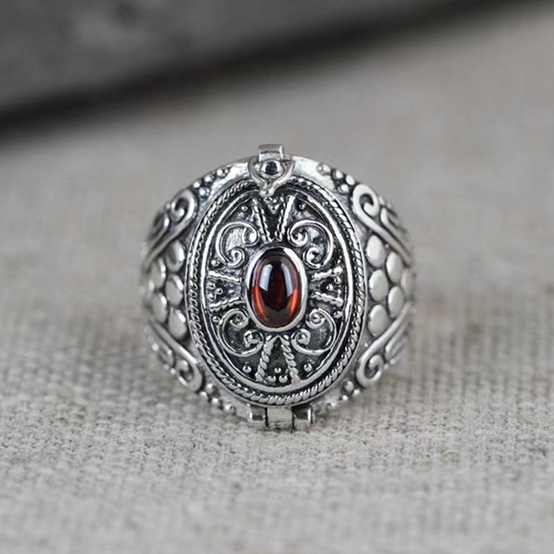Nepal Style Ethnic Ring For Men And Women, Retro Openable Design_voghion.com