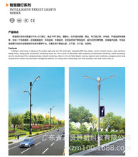 来图定制6/8/10米户外城市智慧路灯监控合杆户外景观灯wifi充电桩
