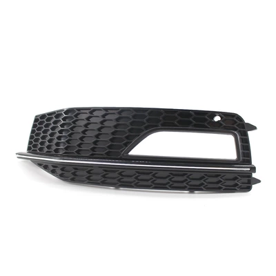 Suitable for 13-15 years Audi A4 S-line S4 sports version fog lamp frame lower net grille 8K0807681L (Light frame) - electroplating-strip-left