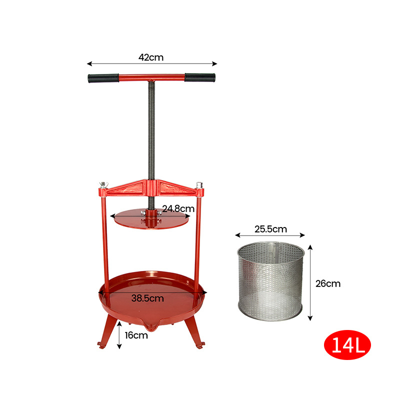 Envío gratis Prensa retro manual de venta caliente europea y americana, prensado de vino, frutas, vino, heces, queso, relleno de verduras, agua