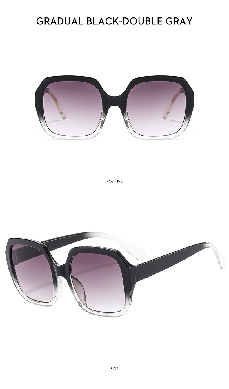 Fashion Color Block Ac Special-shaped Mirror Patchwork Full Frame Women's Sunglasses display picture 12