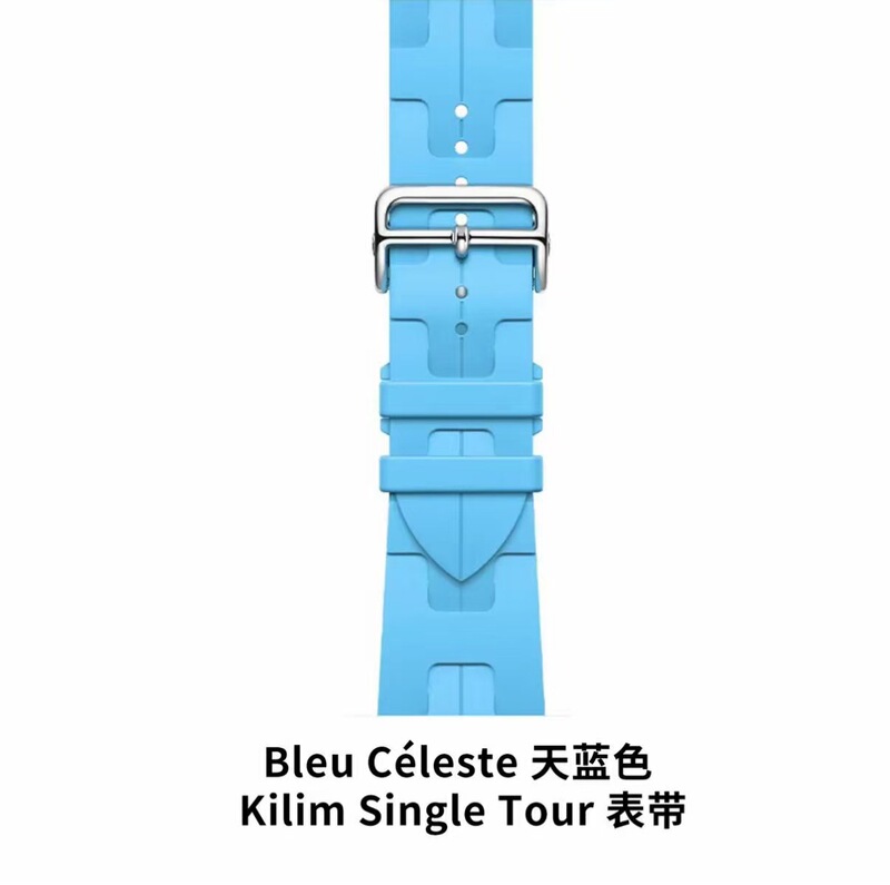 iwatch フッ素ゴム時計ストラップ s9/s10/se スポーツ 8/7/6/5 新しい s8/s7/s6 エルメスに適しています。|undefined