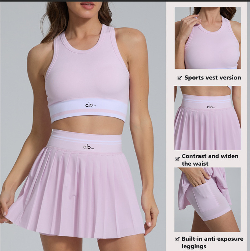 Losco Golf Skirt, Tennis Skirt, Versatile and Fashionable Popular Short Skirt Set, Running Women's Yoga Set, Two Pieces Losco Golf Skirt, Tennis Skirt, Versatile and Fashionable Popular Short Skirt Set, Running Women's Yoga Set, Two Pieces