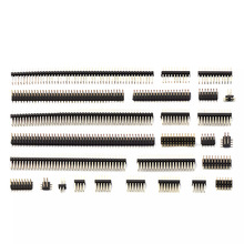 1.27mm间距 双排针 贴片针 直针 2*2P/3/4/20/40/50P 镀金环保铜