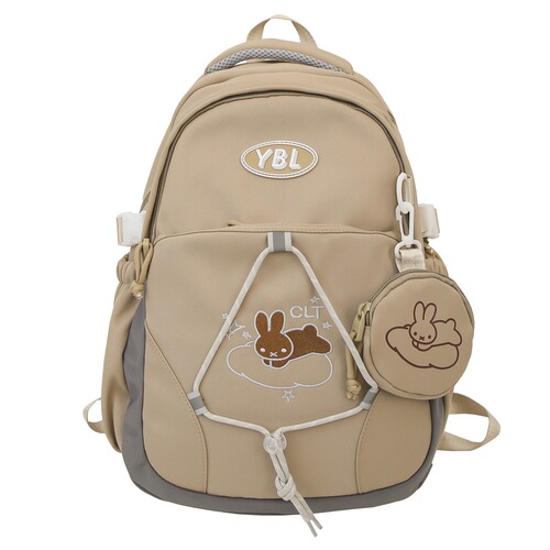 New niche personality backpack women's large-capacity casual travel backpack versatile Ruiying junior high school student school bag