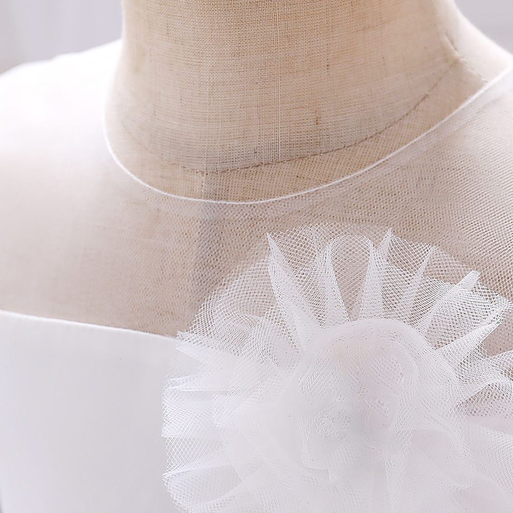Ropa para niños europeos y americanos Nuevo vestido de niña de flores infantil vestido de niña cumpleaños fotografía vestido de un año image 4