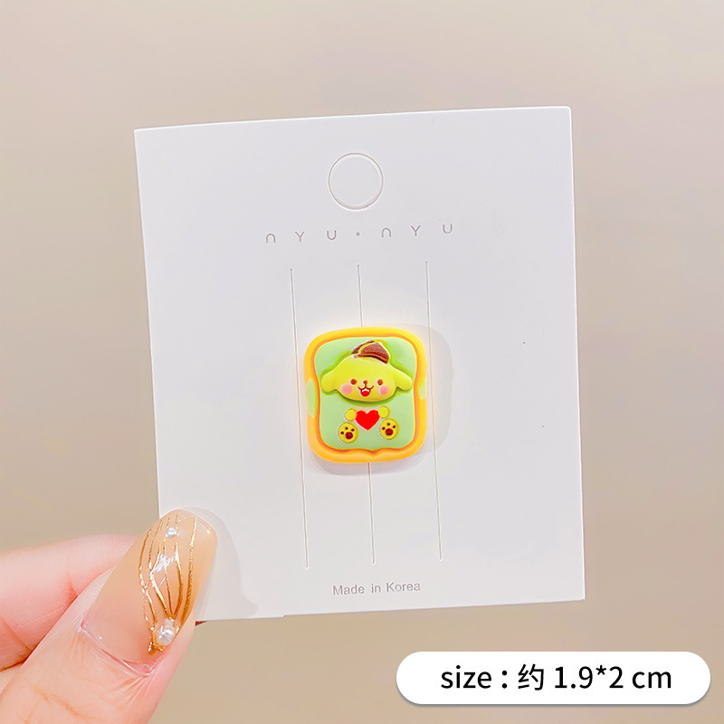 Nuevo animal tostado resina terminado accesorios de alimentos DIY crema pegamento teléfono caso diadema nuevo Sanrio material venta al por mayor