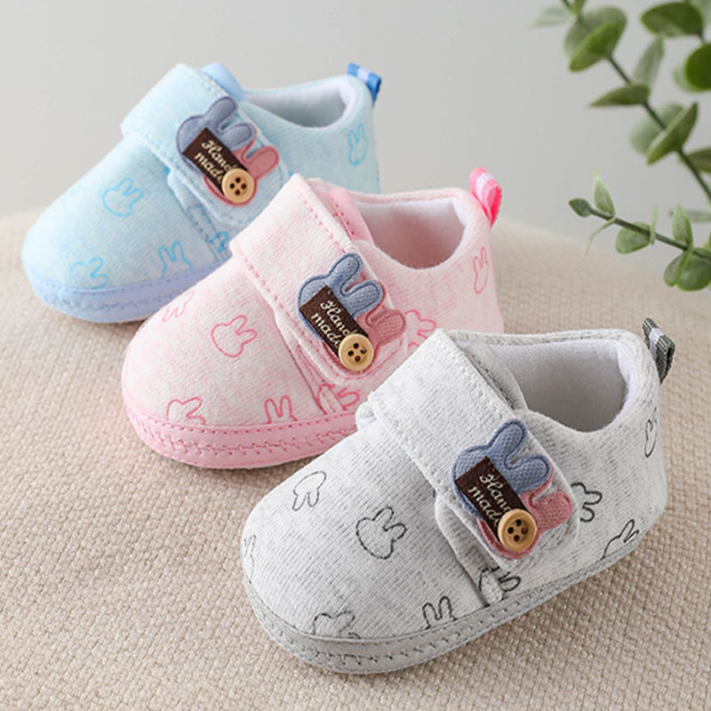 Newborn Baby Cartoon Anti-Slip Pre-Walking Shoes 03--12 Months Baby Soft-Soled Indoor Floor Shoes Anti-Slip and Wear-Resistant
