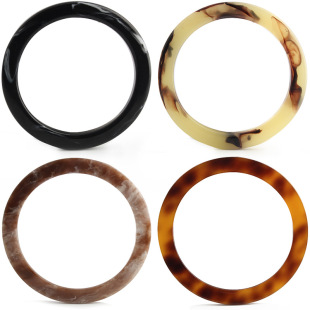 Round Resin Amber Handle Woven Bag Handle DIY Handmade Bag Accessories Handle Handle Handle