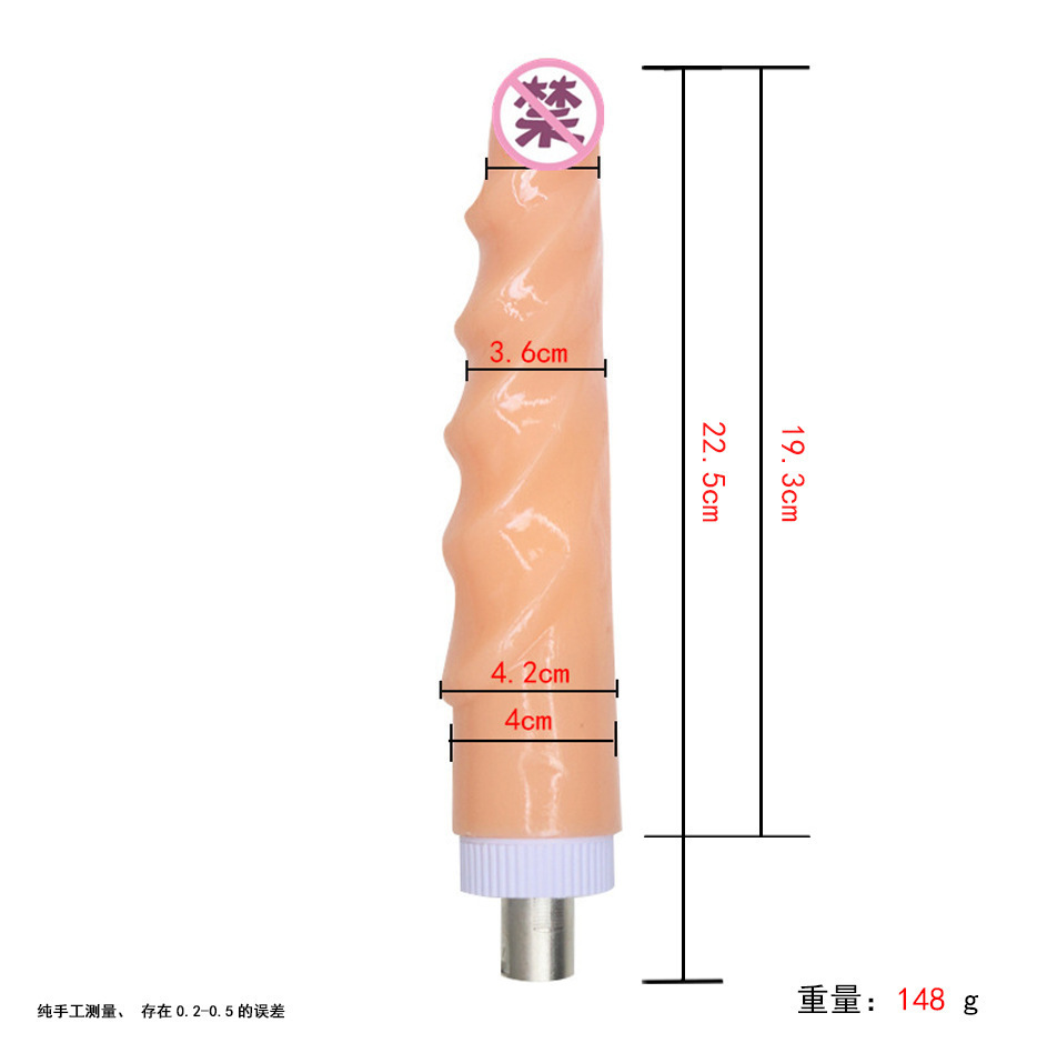 Accesorios de cañón telescópico femenino cristal transparente tras patio suave conector de cañón de tres agujeros analógico artículos para adultos