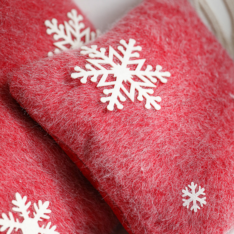 Navidad almohada roja almohada de nieve almohada de la sala de estar sofá respaldo decoración almohada de Navidad cojín de cabecera adornos