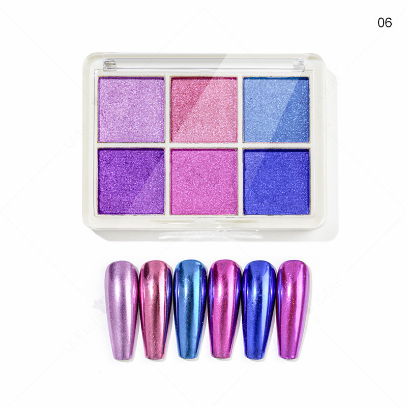 Polvo mágico de espejo, polvo de brillo plateado aurora, polvo de luz de luna, polvo mágico sólido de espejo, polvo de espejo, polvo camaleón, polvo de sombra de ojos, polvo aurora