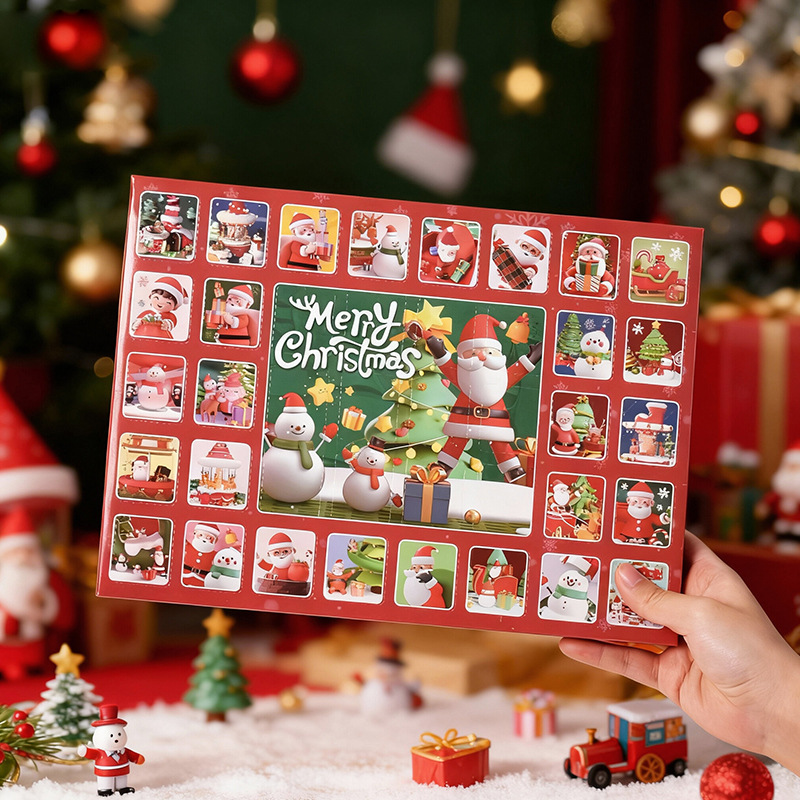 40홀 크리스마스 종이상자 홀