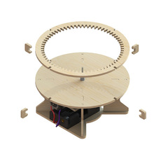 DIY Science Experiment Solar System Earth Moon Wooden Self-Made Space Instrument Planetary Model Astronomical Display Educational Toy