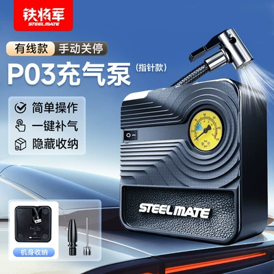 Suitable for Iron General Car Air Pump, Car Air Pump, Other 2V Electric Portable Emergency Cars (Hava nasosu) - p03-pointer-type-air-pump