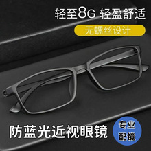 成人时尚无螺丝无金属男女全框防蓝光防辐射护目方框平光眼镜