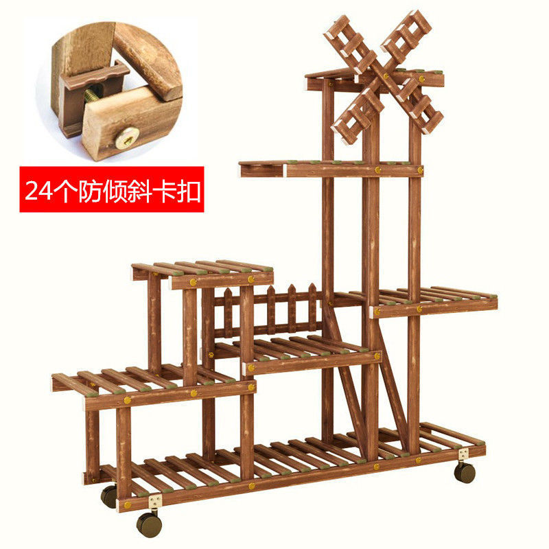 置物架绿萝花架花架室内家用实木客厅特价花盆架养阳台多层多肉子|undefined