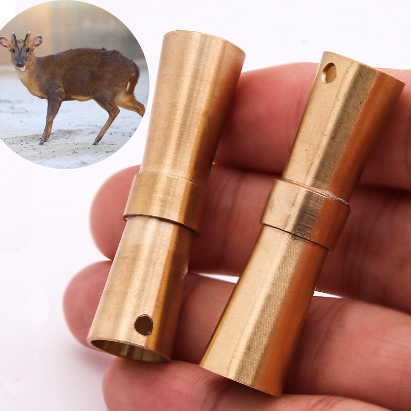 创意礼品户外小鹿哨Deer Call麂鹿叫声哨子仿声哨黄铜口哨几子哨