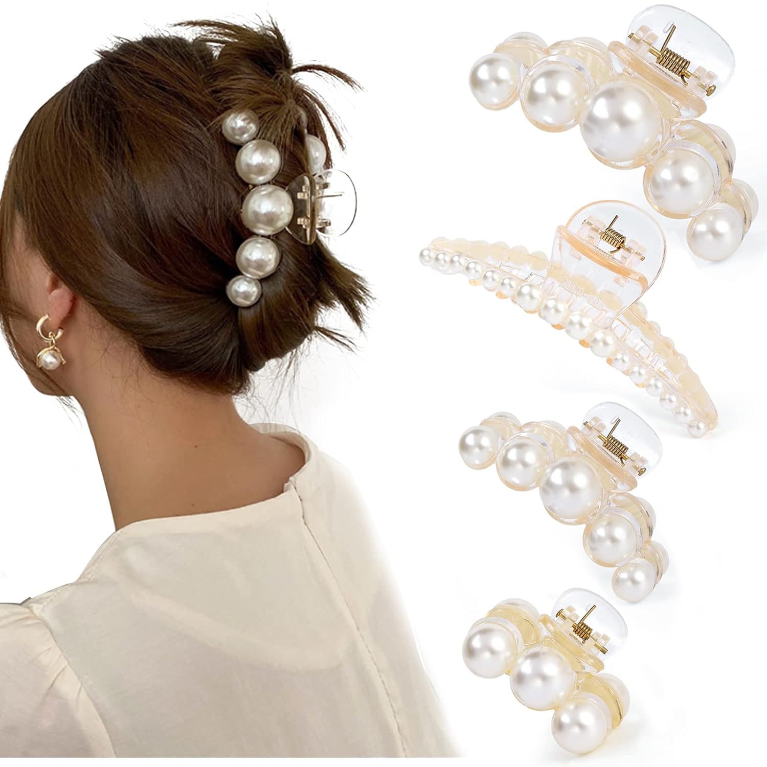 Sweet Korean Style Pearl Grace Barrettes