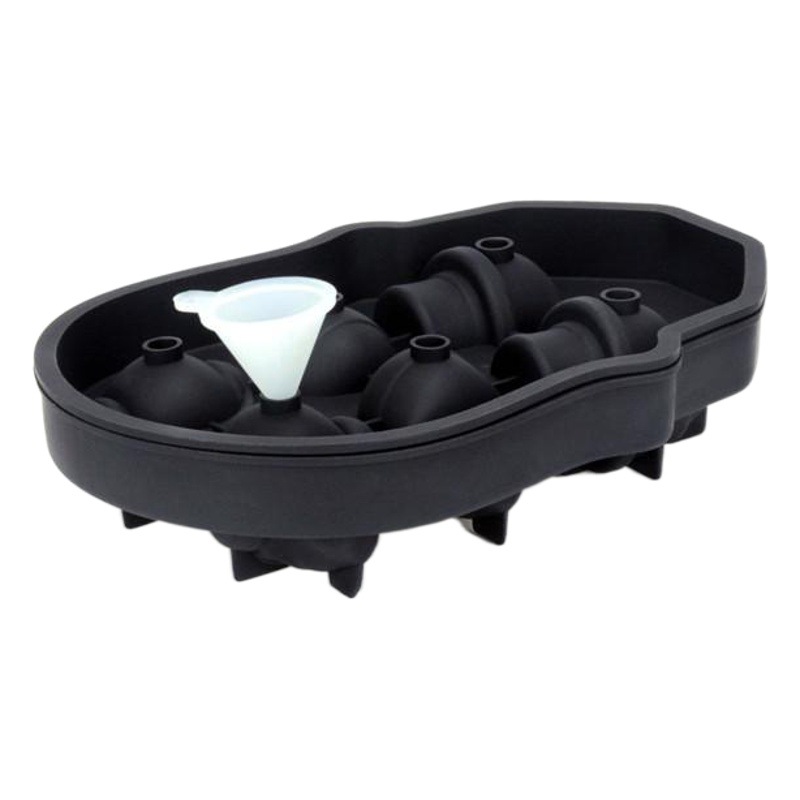 Nuevo 3D cráneo cubo de hielo caja de hielo 6 piezas cráneo cubo de hielo whisky hockey sobre hielo cubo de hielo molde de hielo