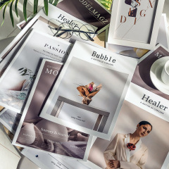 ins English magazine book food cosmetics photography live broadcast photo props background model house decoration magazine
