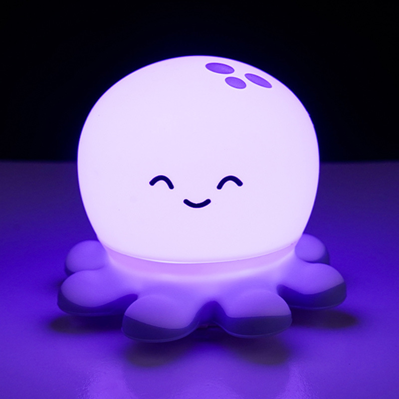 Animales de dibujos animados descomprimidos luces nocturnas transfronterizas de silicona luces de atmósfera interior dormitorio sensación avanzada cabezal de cama carga con dormido