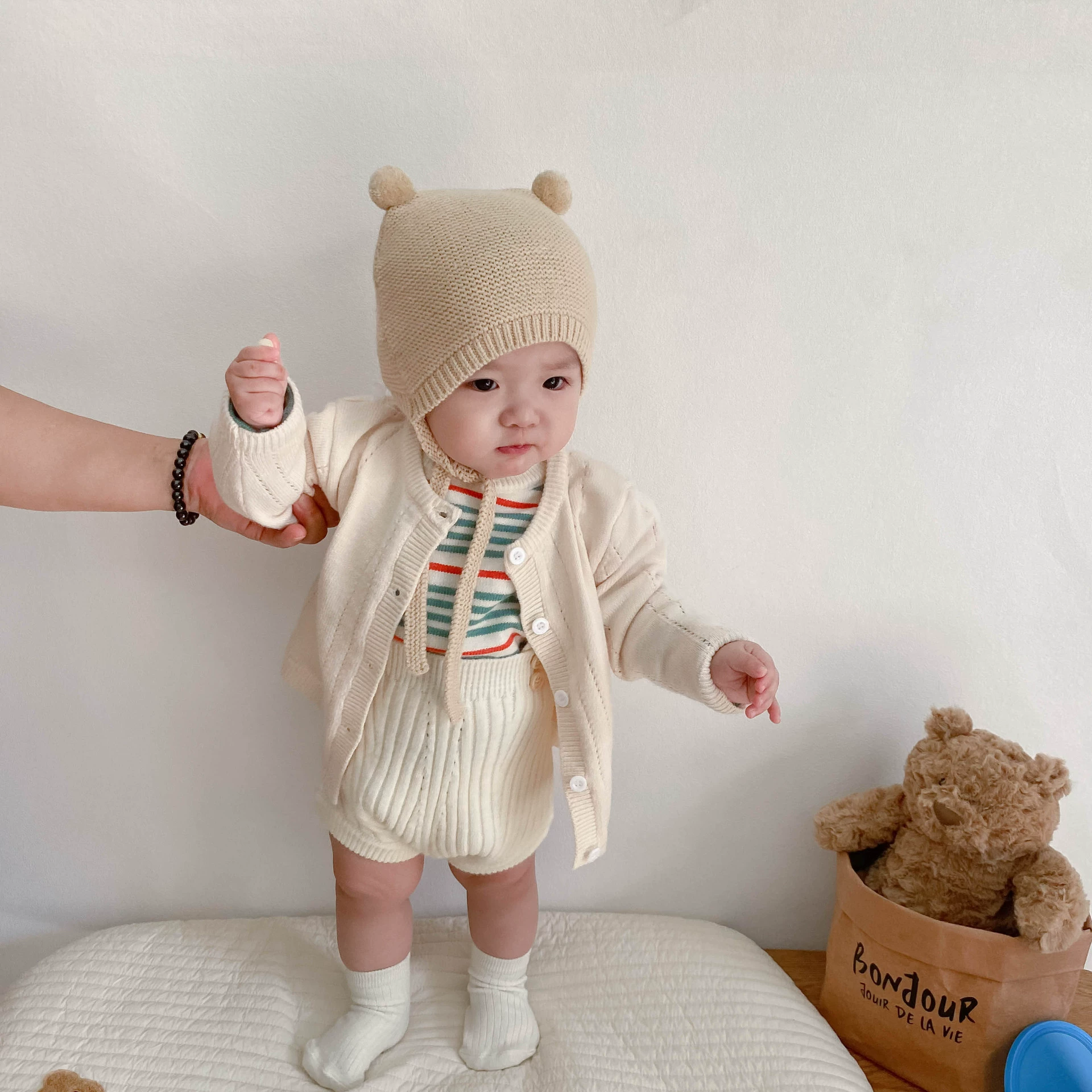 Фирменный осенний детский шерстяной кардиган для мальчиков и девочек, вязаная куртка для прогулок, корейский стиль, детская одежда, западный стиль
