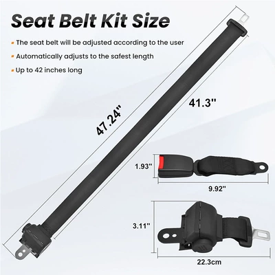 Car seat belt: belt forklift bus school