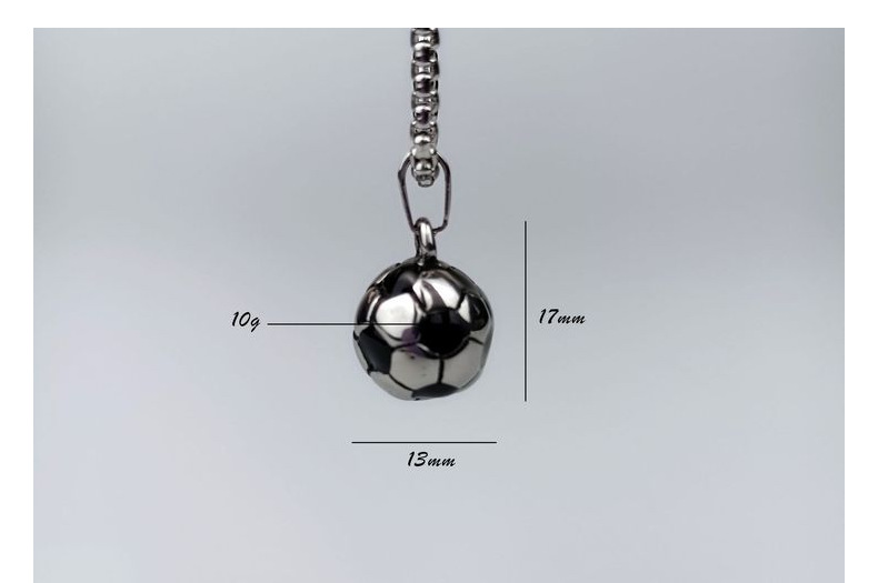 Estilo Simple Baloncesto Fútbol Acero Inoxidable Enchapado Collar Colgante display picture 5