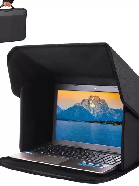 Amazon Laptop Bag Anti-Glare Privacy Screen Cover Laptop Sunshade Bag Foldable Light Blocking