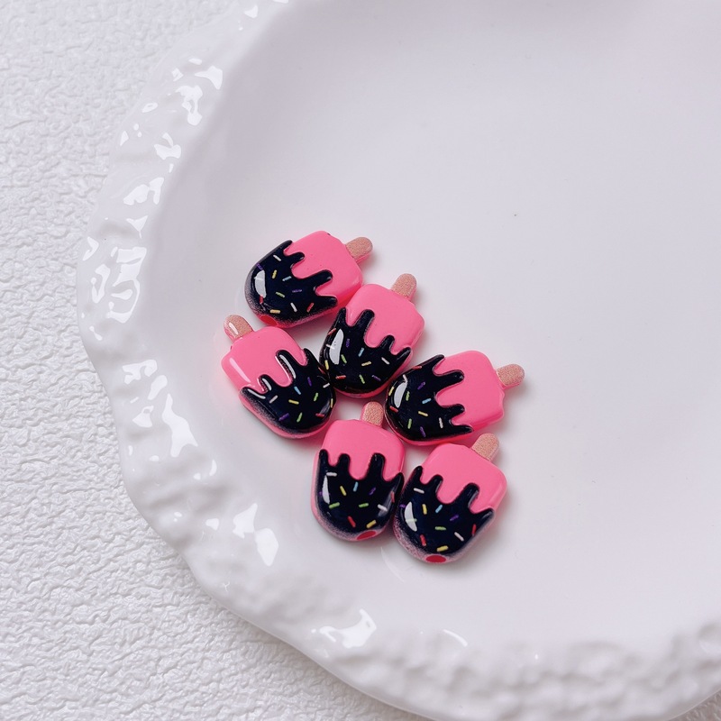禾子家亚克力烤漆雪糕冰棒斜孔串珠DIY手机链散珠饰品配件材料|undefined