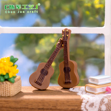 微景观创意仿真吉他乐器迷你模型 DIY娃娃屋装饰品配件微缩小摆件