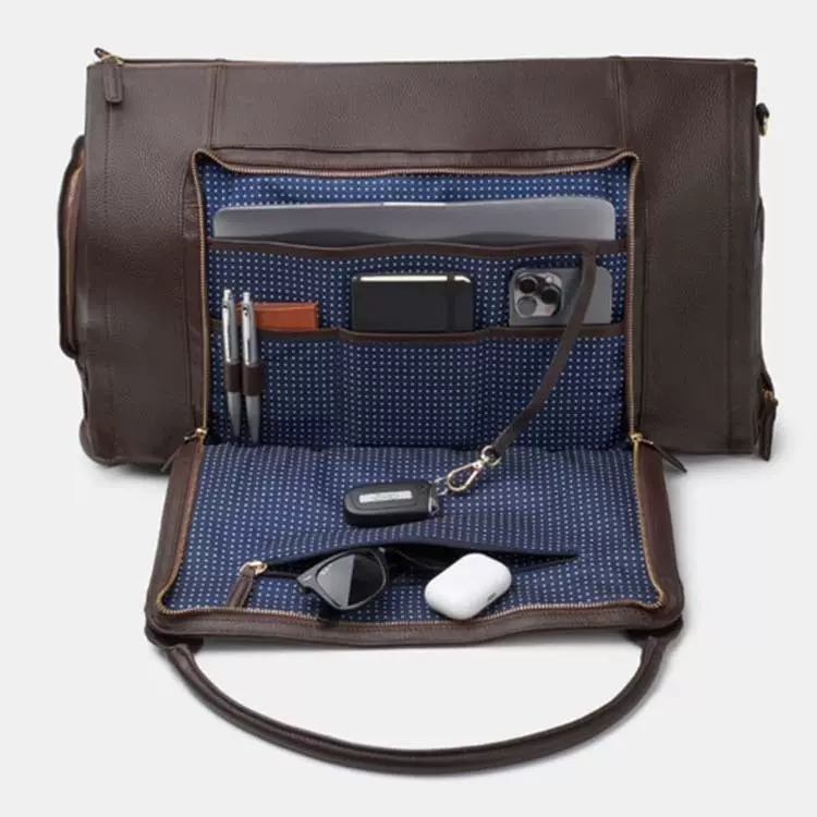 跨境热销西装收纳旅行袋带轮子拉杆包可折叠便携式商务出行多用途